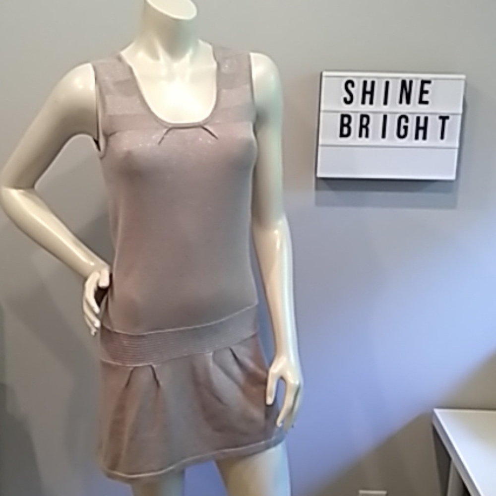Cache Sleeveless Sparkle Dress